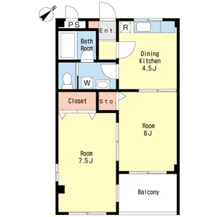 ベルジュ関口II【1階】の間取り