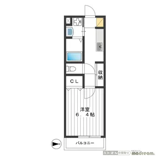 カイトシオン大岡山【1階】の間取り