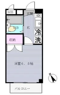 朝日ハイツ【2階】の間取り