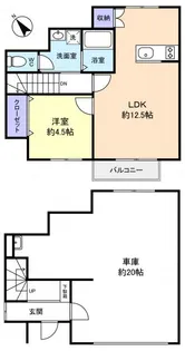 ウインドレスブルー【1階】の間取り
