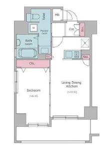 レジディア秋葉原【2階】の間取り