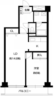 グローリーハイツNO2【6階】の間取り