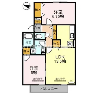 グランシャリオ B棟【2階】の間取り
