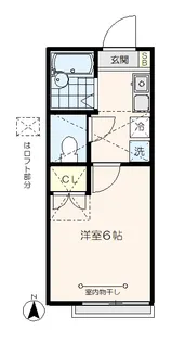 スカイハイツ田柄【2階】の間取り