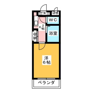 ケヤキパレスII【1階】の間取り