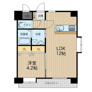 LIBTH下通【5階】の間取り