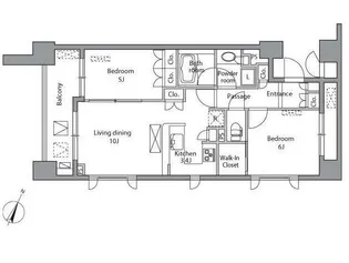 レジディア水道橋【8階】の間取り