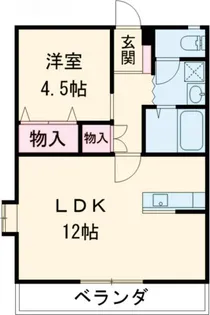 コーキア矢田【3階】の間取り