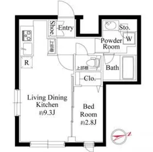 ラ・ペルラ下北沢【3階】の間取り