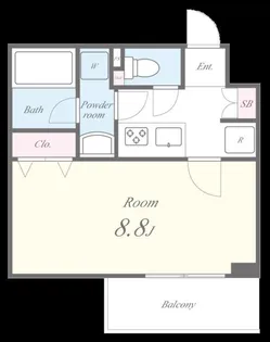 レーヴ・マノワール【1階】の間取り