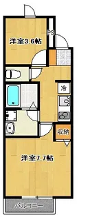 ヒルズマーク堤町【1階】の間取り