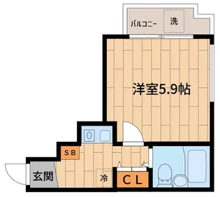 アートイン元住吉【3階】の間取り