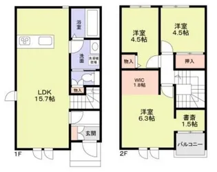 グランメゾン【2階】の間取り