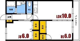 シティハイムマック【1階】の間取り