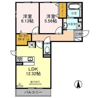 セジュールあすか【1階】の間取り