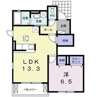 クオーレ I【1階】の間取り