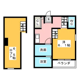 ディオステージ新栄【1階】の間取り