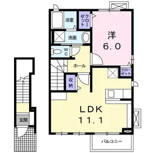 コンフォート【2階】の間取り