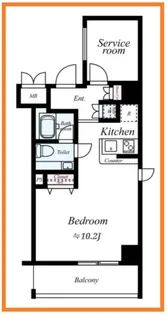 レグラス武蔵新城モーターガラージュ【5階】の間取り