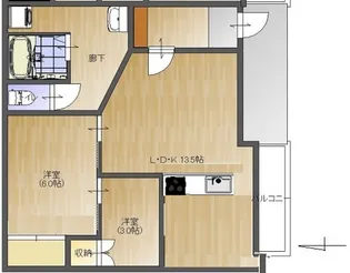 紀之美ビル【3階】の間取り