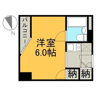 ベルモア堀詰【5階】の間取り