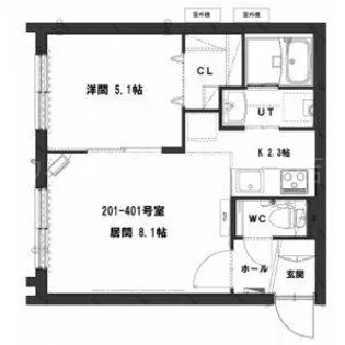 グランメール澄川駅南【3階】の間取り