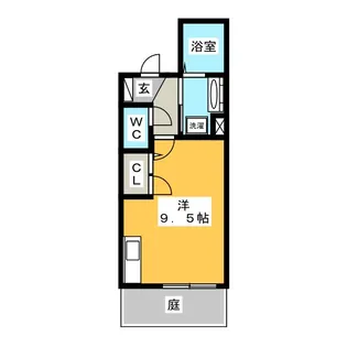 ミュール 鴻【1階】の間取り
