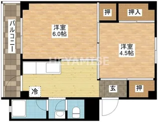 ビレッジハウス時津1号棟【4階】の間取り