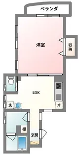 ルミエール泉崎【3階】の間取り