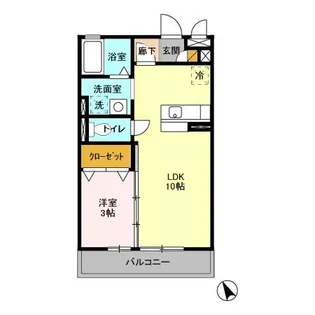 ベルデュール【2階】の間取り
