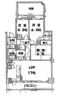 パーク・ハイム元城【4階】の間取り