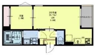 REGALEST仙台south【2階】の間取り