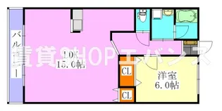 コバビレッジA棟【3階】の間取り