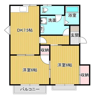 メゾン・エスプラネード【1階】の間取り