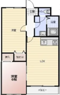レヂデンス岡野【3階】の間取り