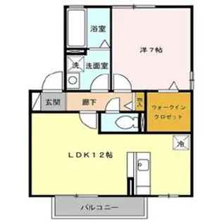 リビングタウン南仙北E【1階】の間取り
