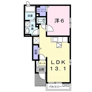 エスポワールT【1階】の間取り