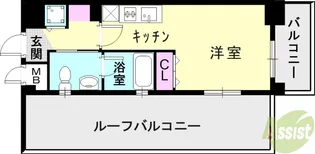 ラナップスクエア神戸ハーバープライム【8階】の間取り