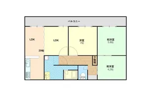 グランデ蒲田【2階】の間取り
