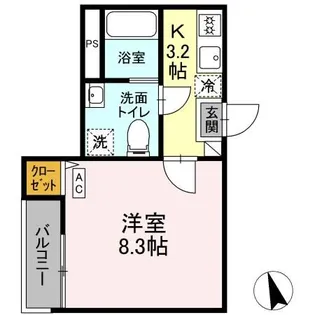 ブリリアントII【1階】の間取り