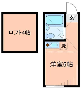 ユナイト大倉山デヴィトリー【2階】の間取り