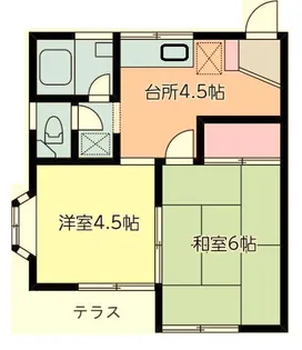 かなめハイツ【1階】の間取り