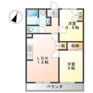 エル・コーポ中山【1階】の間取り
