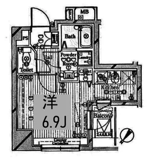 アヴァンツァーレ元町【11階】の間取り