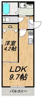 LE COCON 中川【3階】の間取り