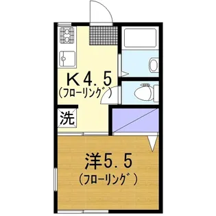 コーポさざんかI【1階】の間取り