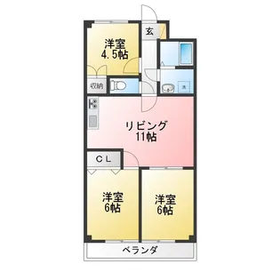 フォレストヴァレー東戸塚【2階】の間取り