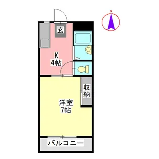 ル・ソレイユ【1階】の間取り