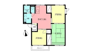 フレグランス渋沢III【2階】の間取り