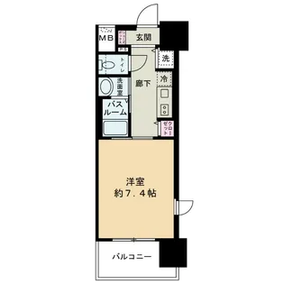 レジデンス南森町【8階】の間取り